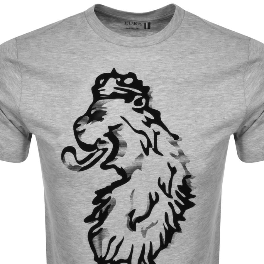 Alternative Image for ProductLuke 1977 Amazing Flocker LogoT Shirt Grey2
